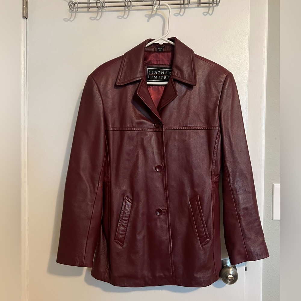 Leather Limited vintage leather jacket.